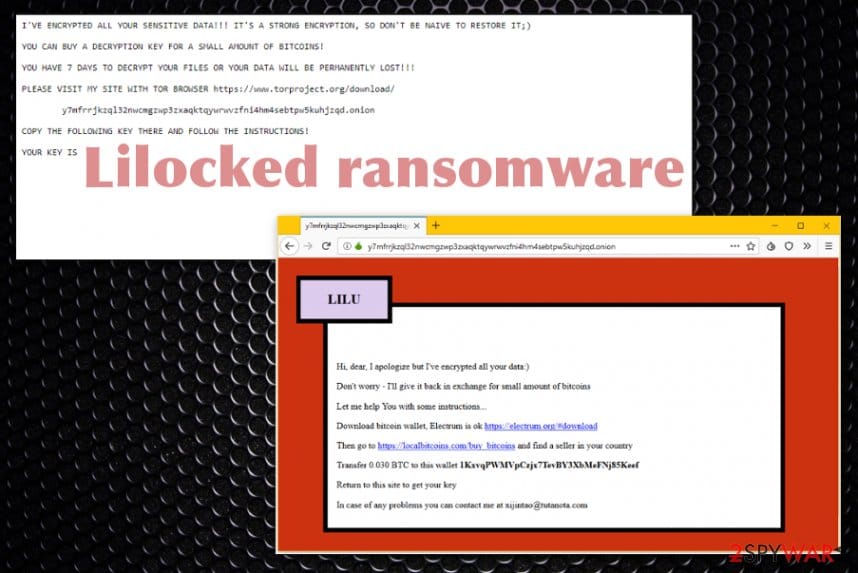 lilocked lilu virus ransomware criptovirus